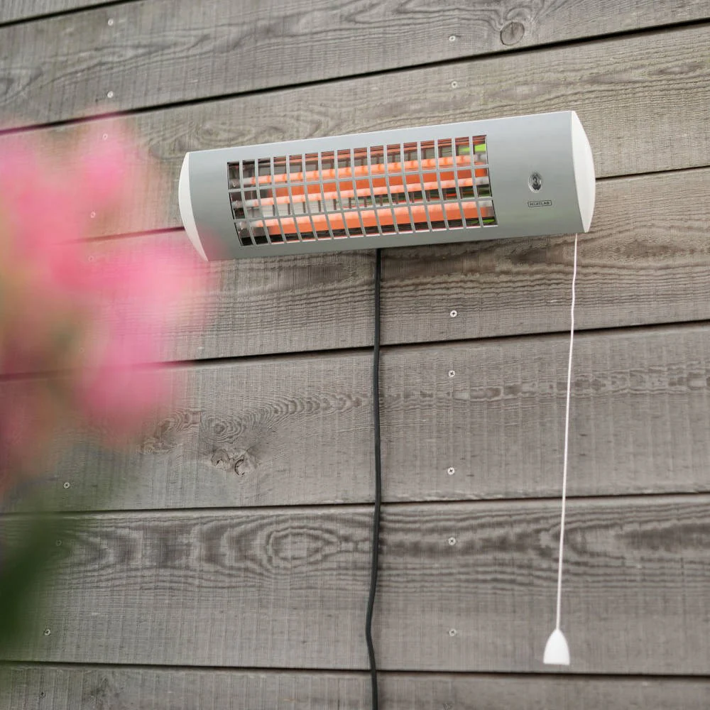 1.8kW IPX4 Wall Mounted Quartz Bulb Electric Tube Heater | Heatlab® - Image 2