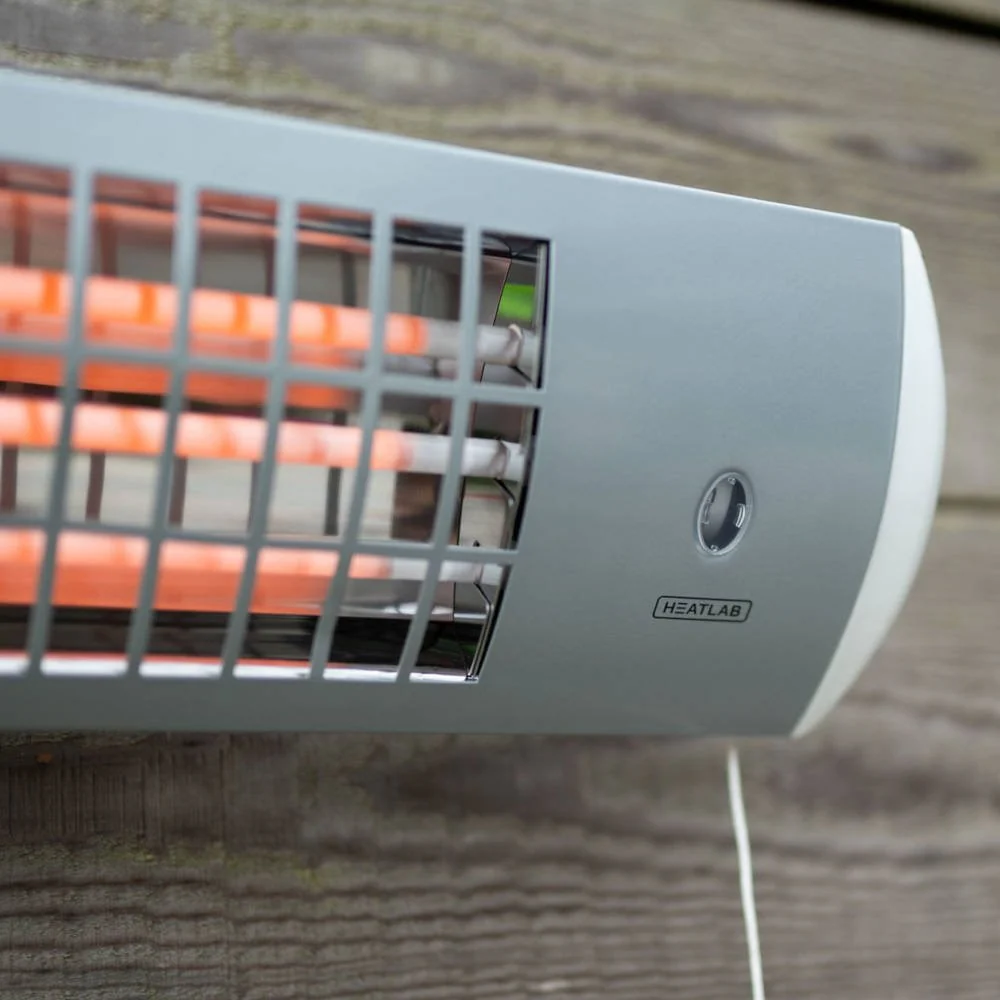 1.8kW IPX4 Wall Mounted Quartz Bulb Electric Tube Heater | Heatlab® - Image 4