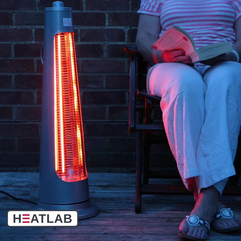 900W IPX4 Streamline Rotating Patio Heater with 2 Power Settings by Heatlab® - Image 3