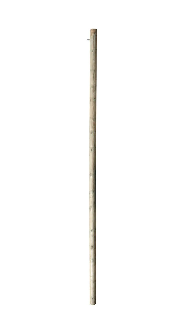 13ft 1\ / 4m Wooden Shade Sail Pole with Eyebolt Screw - 12cm Diameter" - Image 3