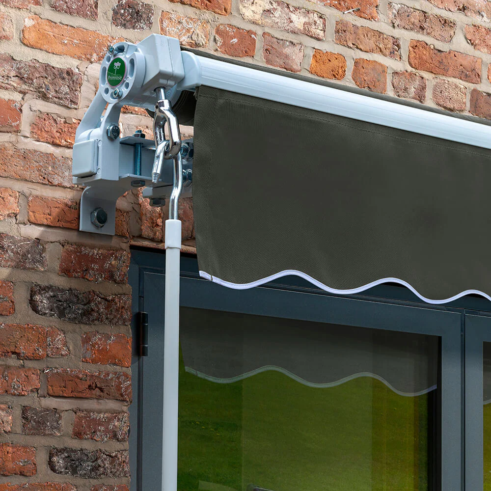 2.5m Budget Manual Awning, Charcoal - Image 2