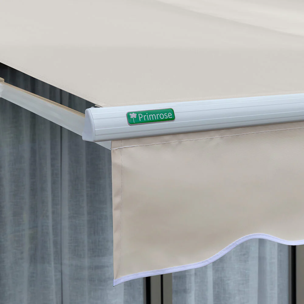 2.5m Half Cassette Electric Patio Awning, Ivory - Image 5