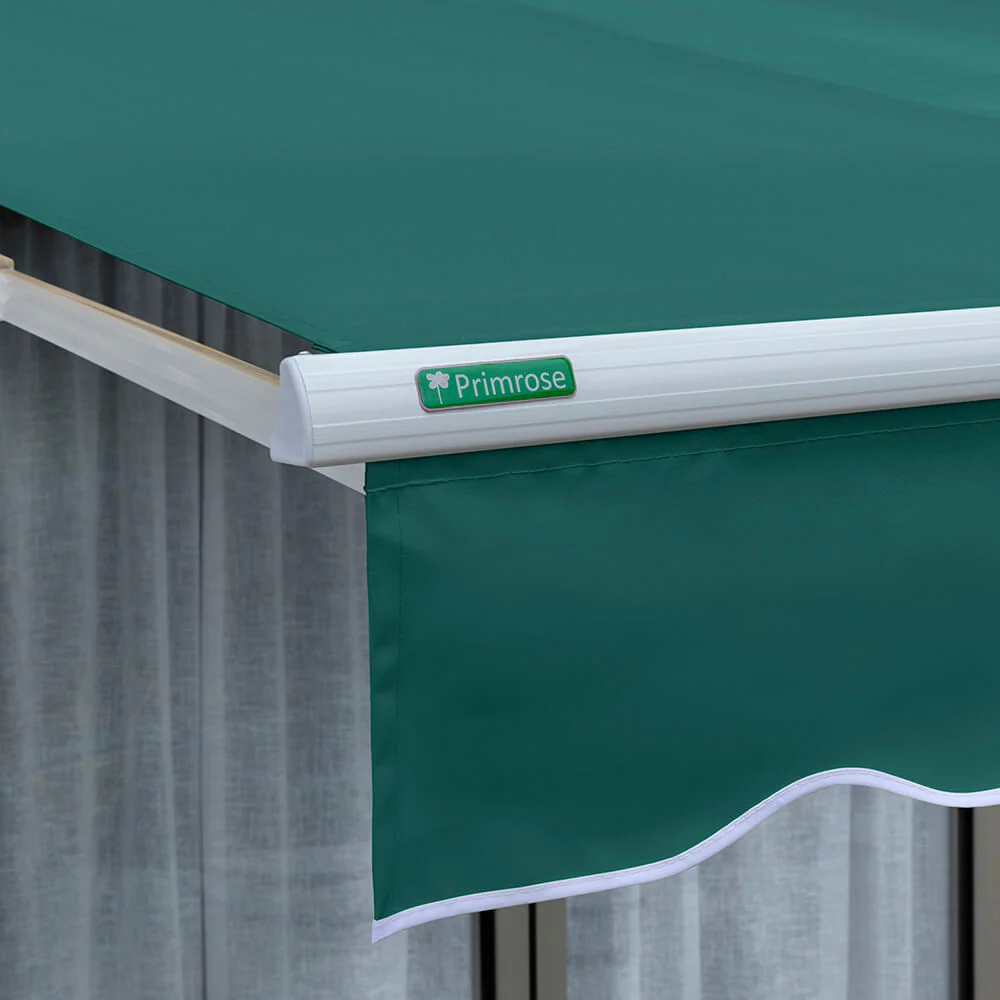 2.5m Half Cassette Manual Awning, Plain Green - Image 6