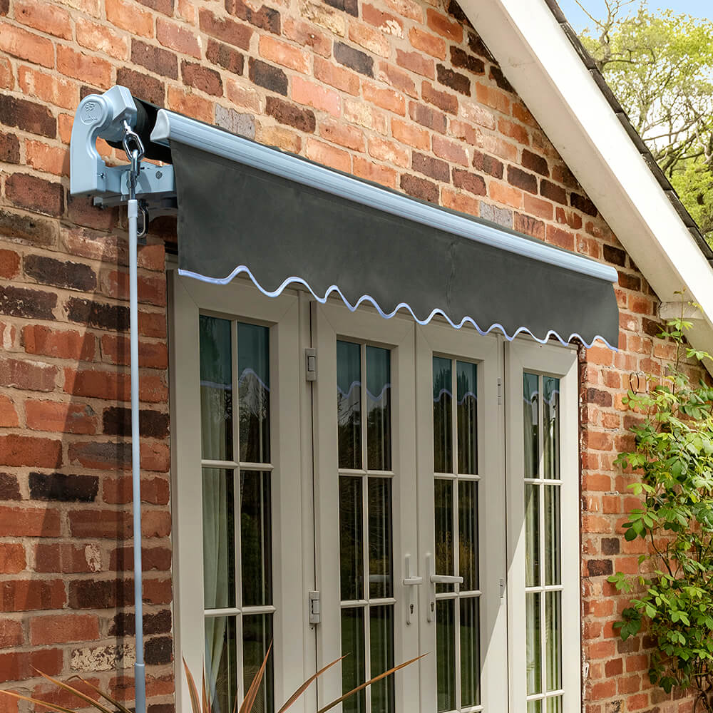 2.5m Standard Manual Awning, Charcoal - Image 7