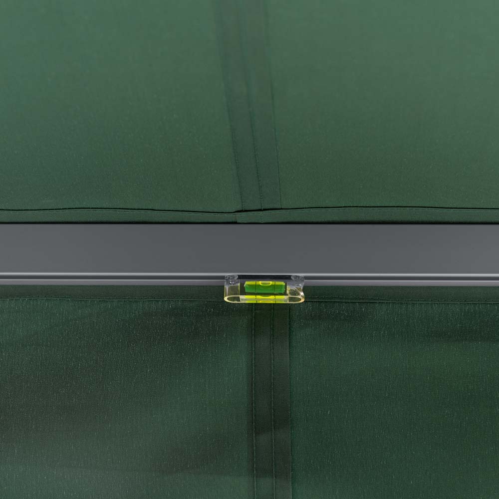 2.5m Standard Manual Plain Green Awning (Charcoal Cassette) - Image 7