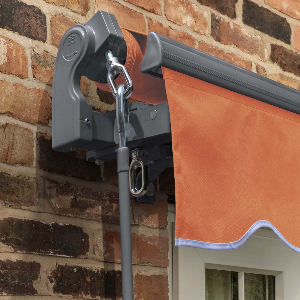2.5m Standard Manual Terracotta Awning (Charcoal Cassette) - Image 4