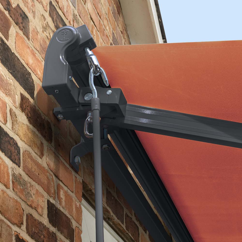 2.5m Standard Manual Terracotta Awning (Charcoal Cassette) - Image 6