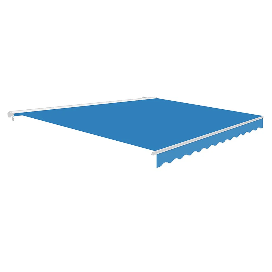 3.5m Half Cassette Manual Awning, Azure Blue
