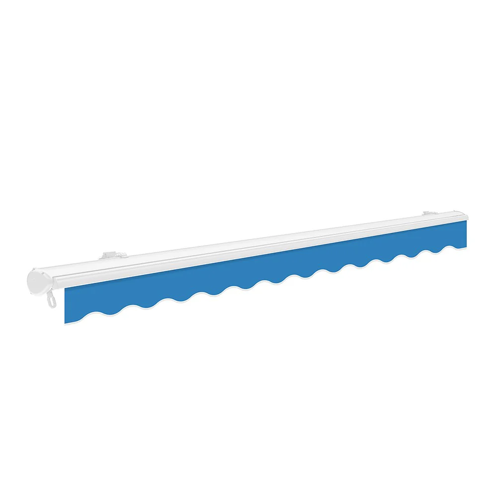 3.5m Half Cassette Manual Awning, Azure Blue - Image 2