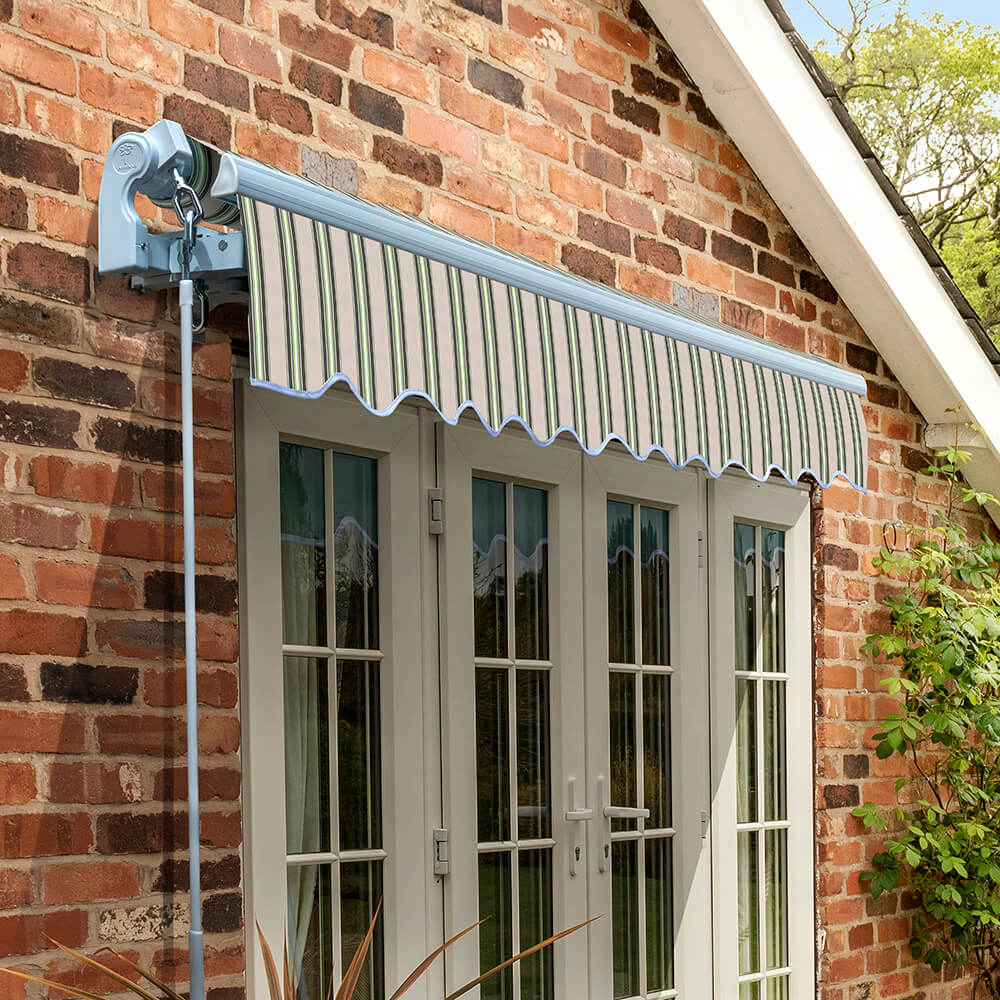 3.5m Standard Manual Awning, Multi Stripe - Image 4