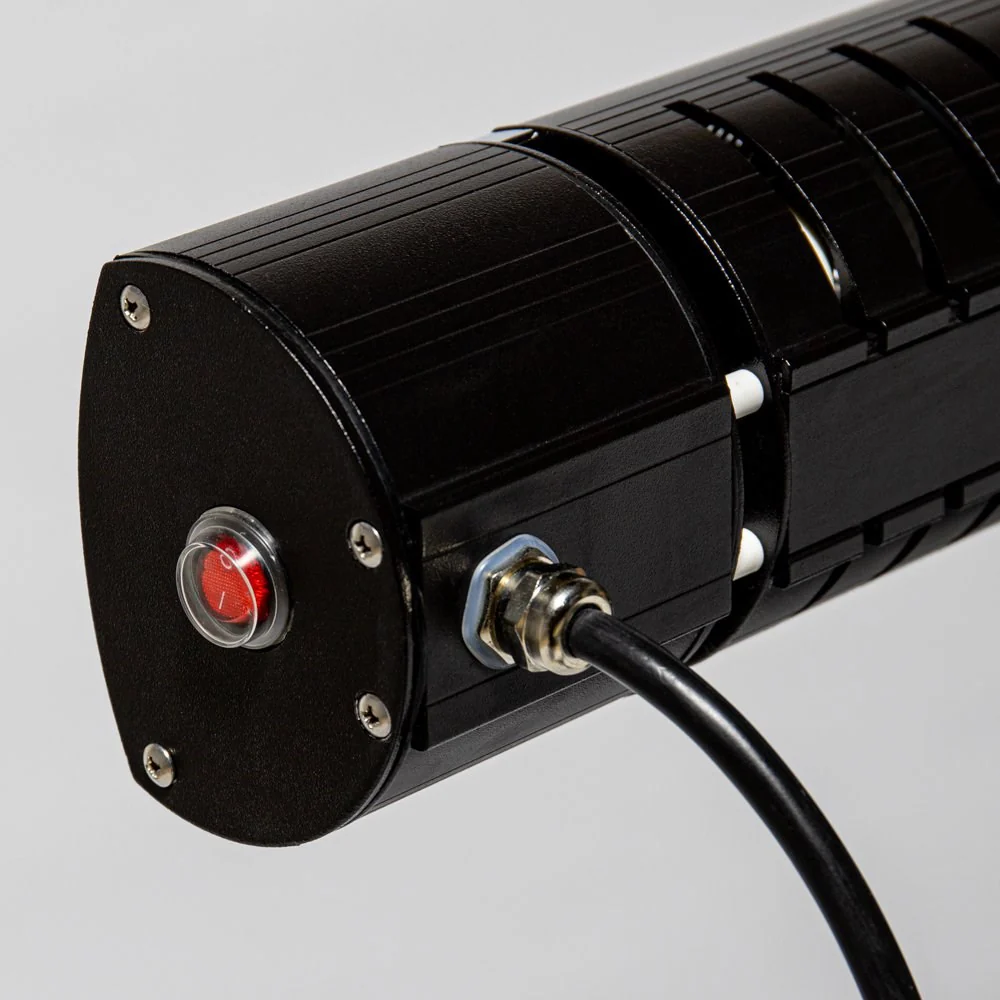 3kW IP44 Wall Mounted Electric Patio Heater Remote Control Black by Heatlab® - Image 4