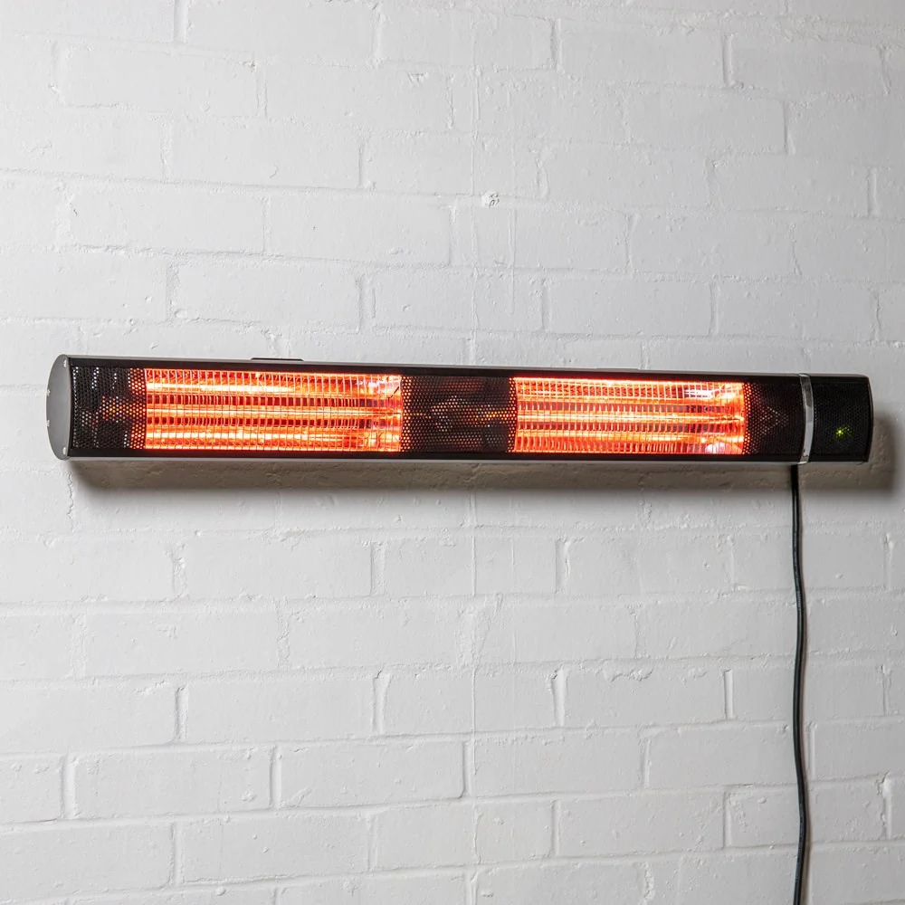 3kW IP44 Wall Mounted Electric Patio Heater Remote Control Black by Heatlab® - Image 5