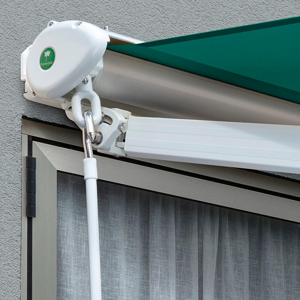 4.5m Half Cassette Electric Awning, Plain Green - Image 6