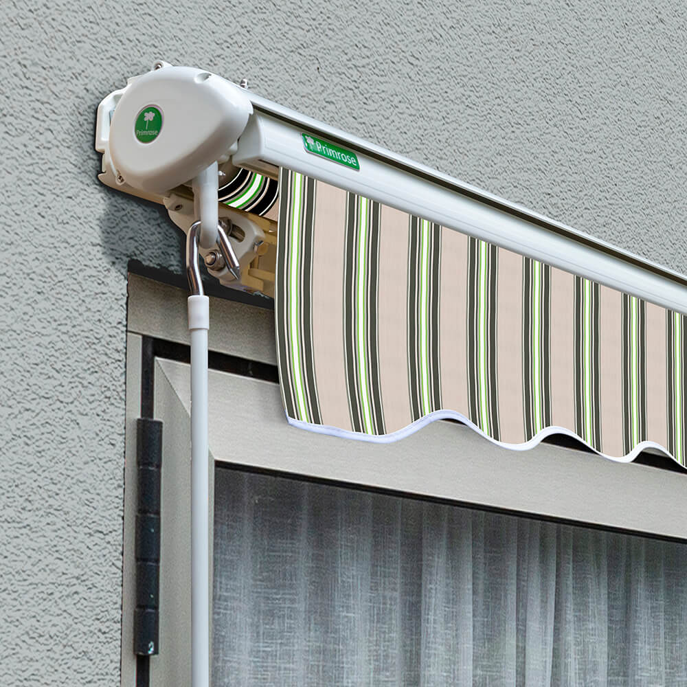 4.5m Half Cassette Manual Awning, Multi Stripe - Image 2
