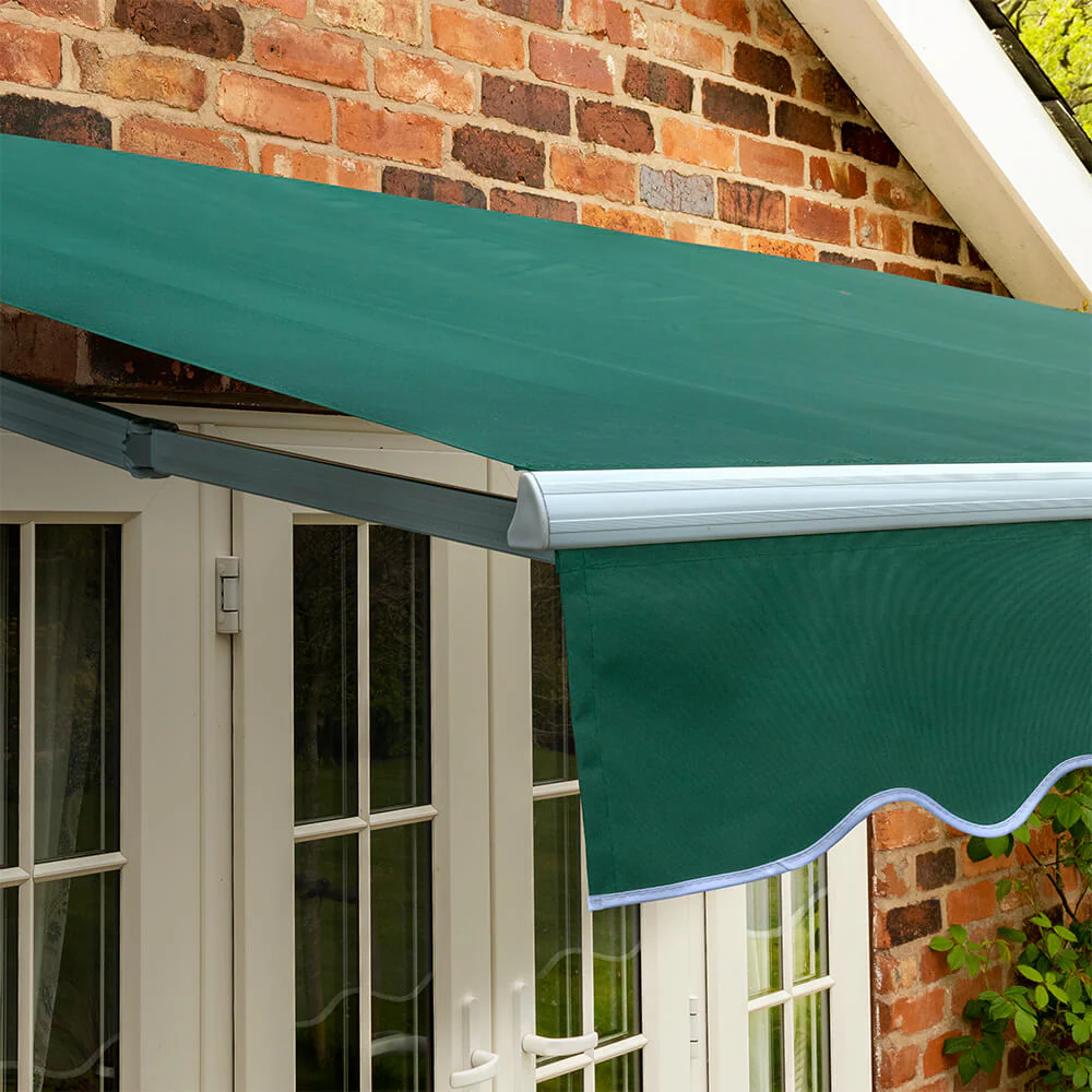 4.5m Standard Manual Awning, Plain green - Image 5