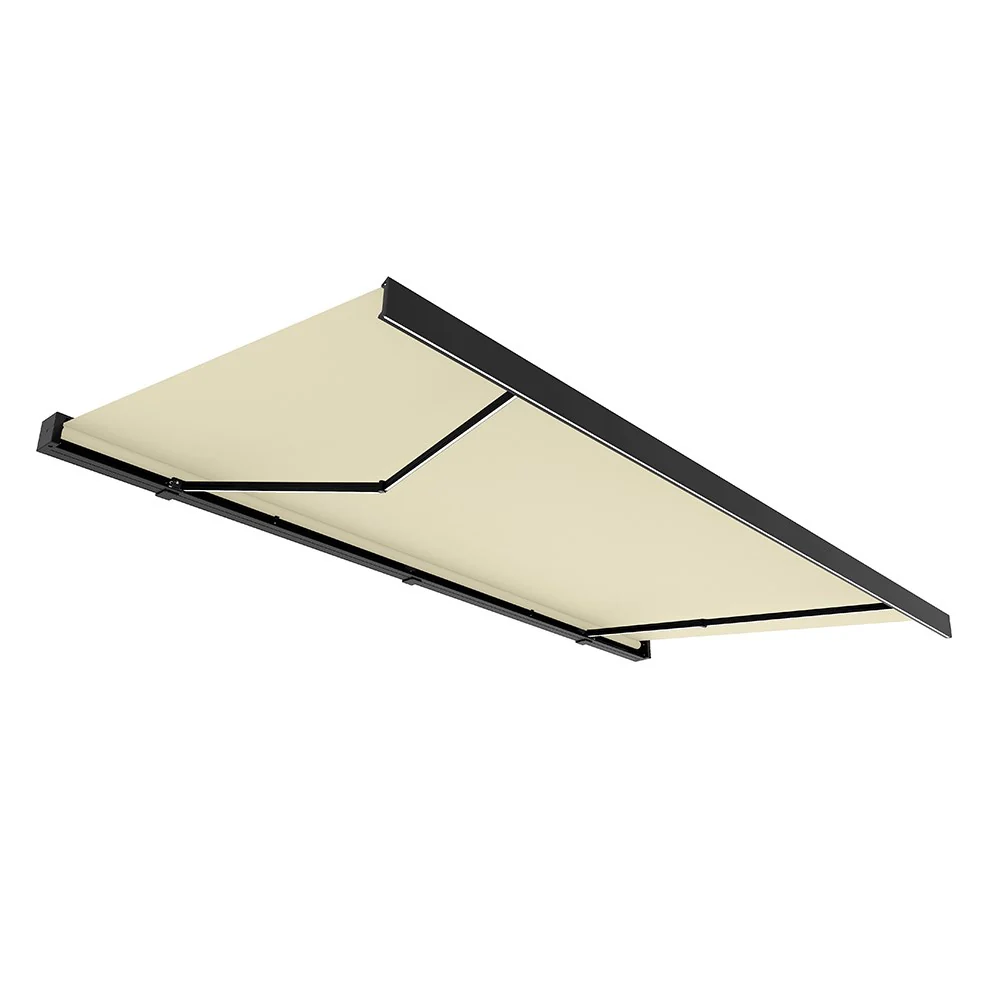 2.5M Deluxe Wireless Full Cassette Electric Awning With Lights (Charcoal Cassette) | Ivory - Image 5