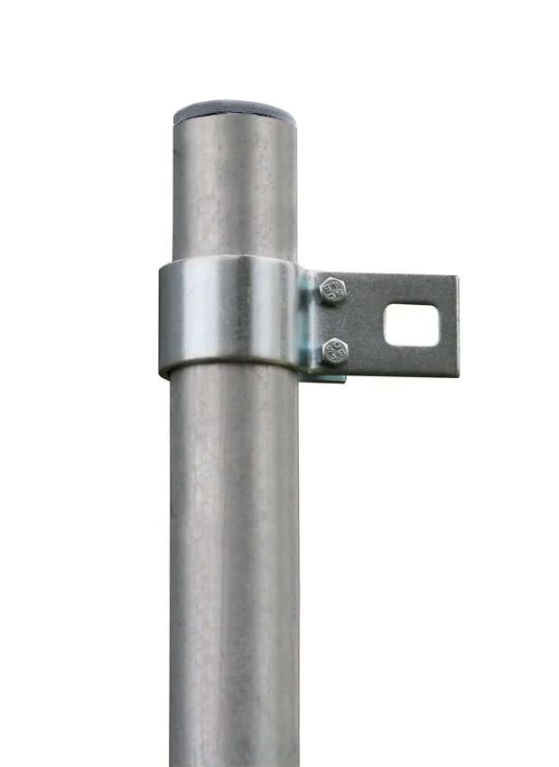 9ft 10\ / 3m Galvanised Shade Sail Pole With Bracket Clamp"