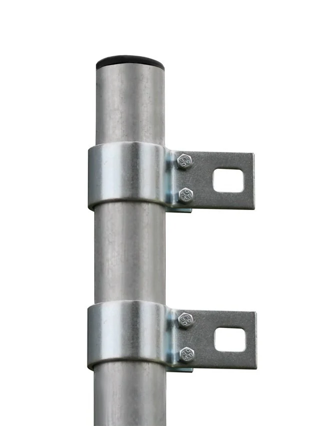 9ft 10\ / 3m Galvanised Shade Sail Pole With Bracket Clamp" - Image 2