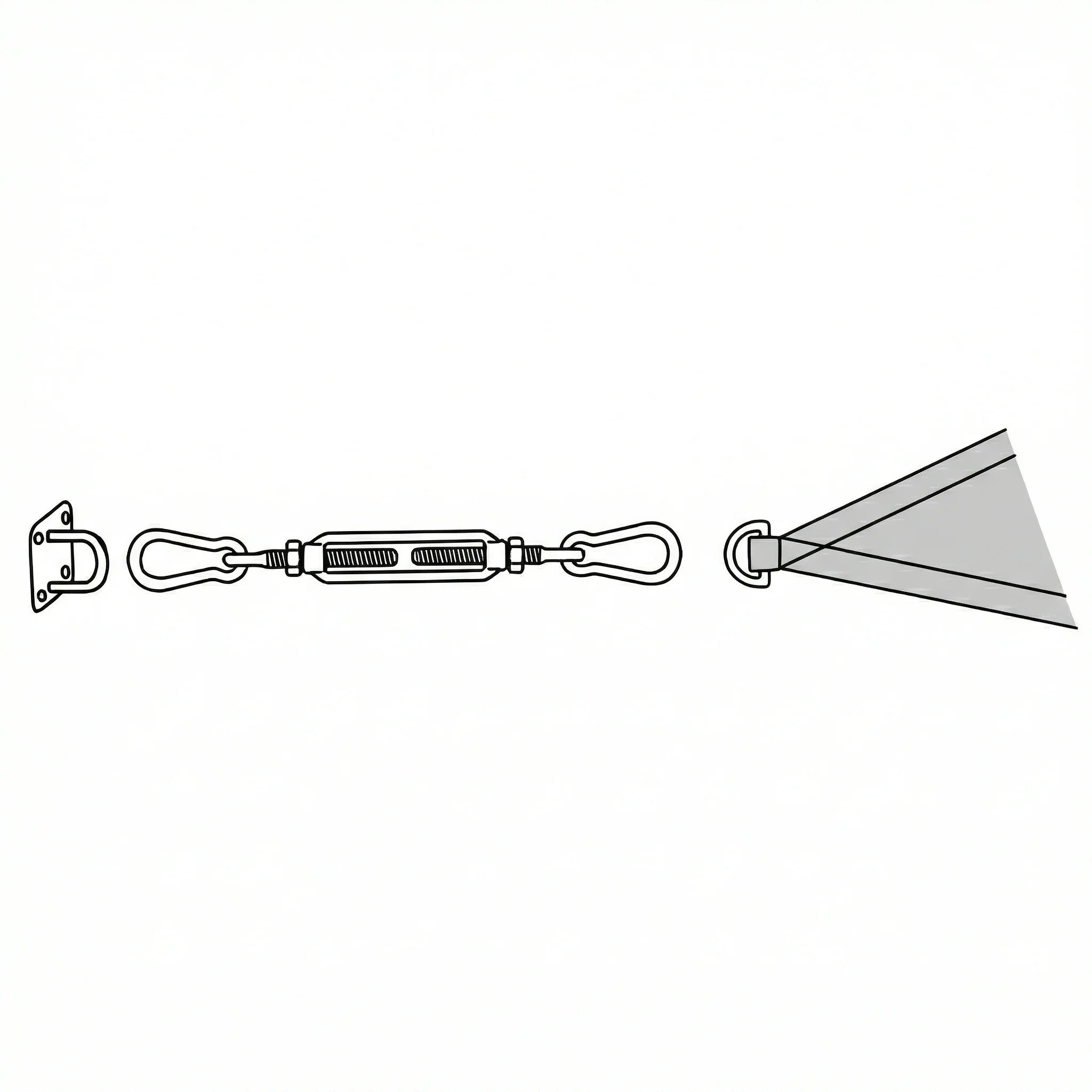 Advanced Stainless Steel Accessory Fixing Kit | Triangle Shade Sails (3 corners) - Image 3