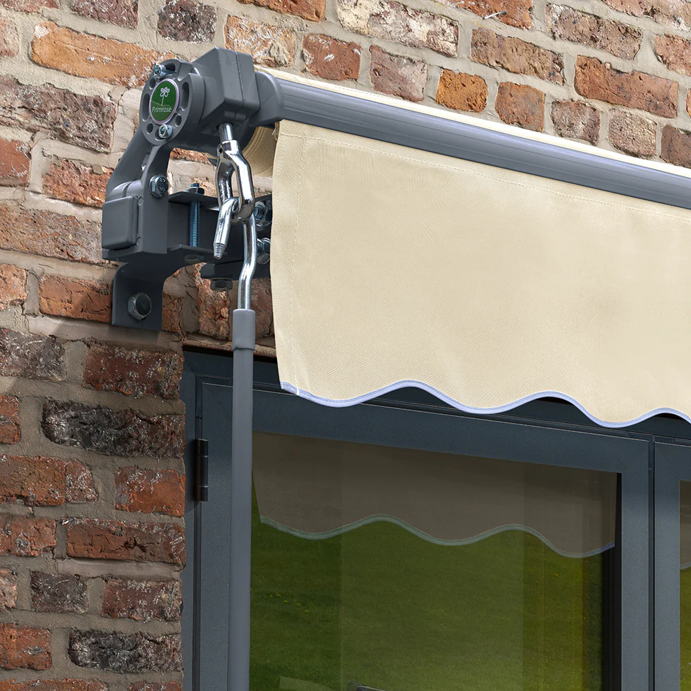 3m Budget Manual Ivory Awning (Charcoal Cassette) - Image 4