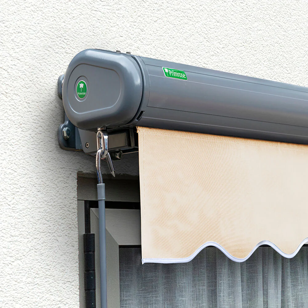 4m Full Cassette Manual Ivory Awning (Charcoal Cassette) - Image 6