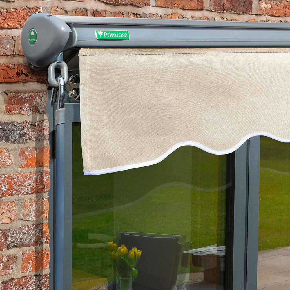 3m Half Cassette Electric Ivory Awning (Charcoal Cassette) - Image 2