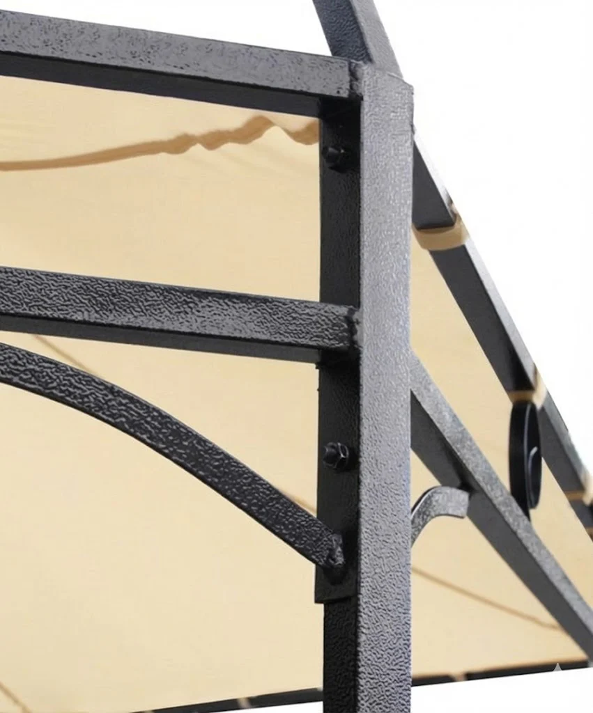 Harlington Deluxe Steel Frame Gazebo With Roof Canopy In Ivory - Image 7