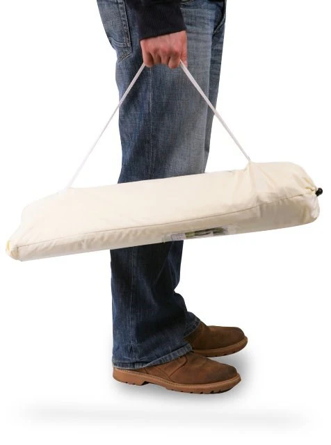 Portable Ivory Shade Sail Kit w/ Poles, Ropes and Pegs - Easy Set Up - Square - Image 4