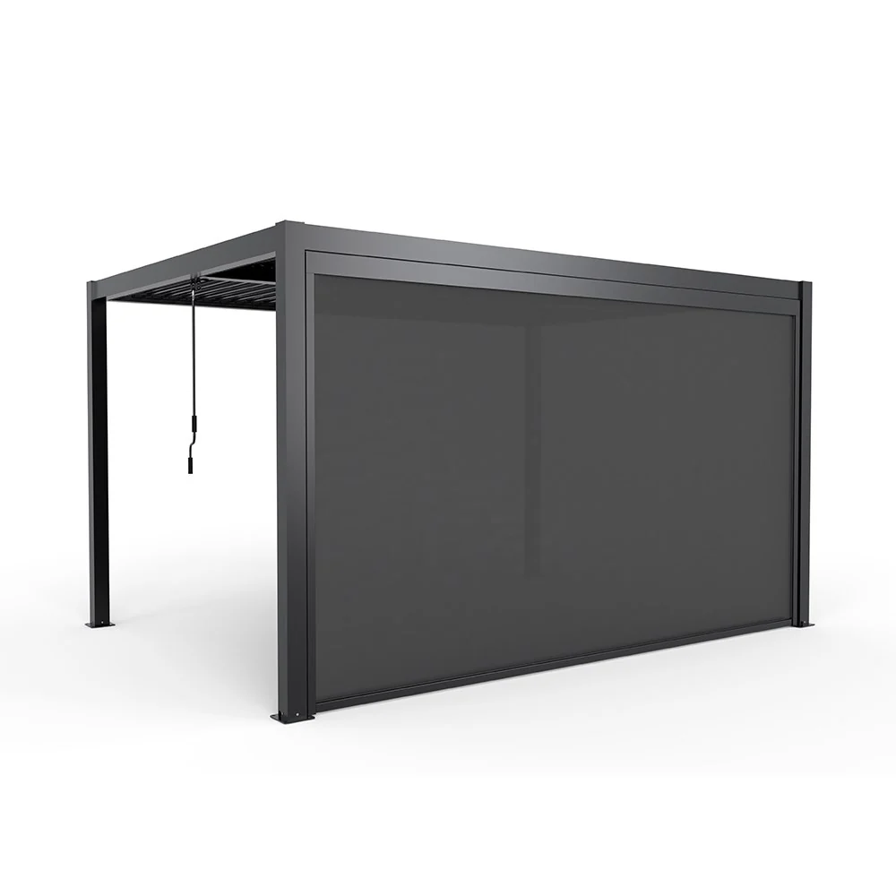 Single Charcoal Pulldown Side Shade for 3x3m, 3x4m & 6x3m Deluxe Pergola - Image 3