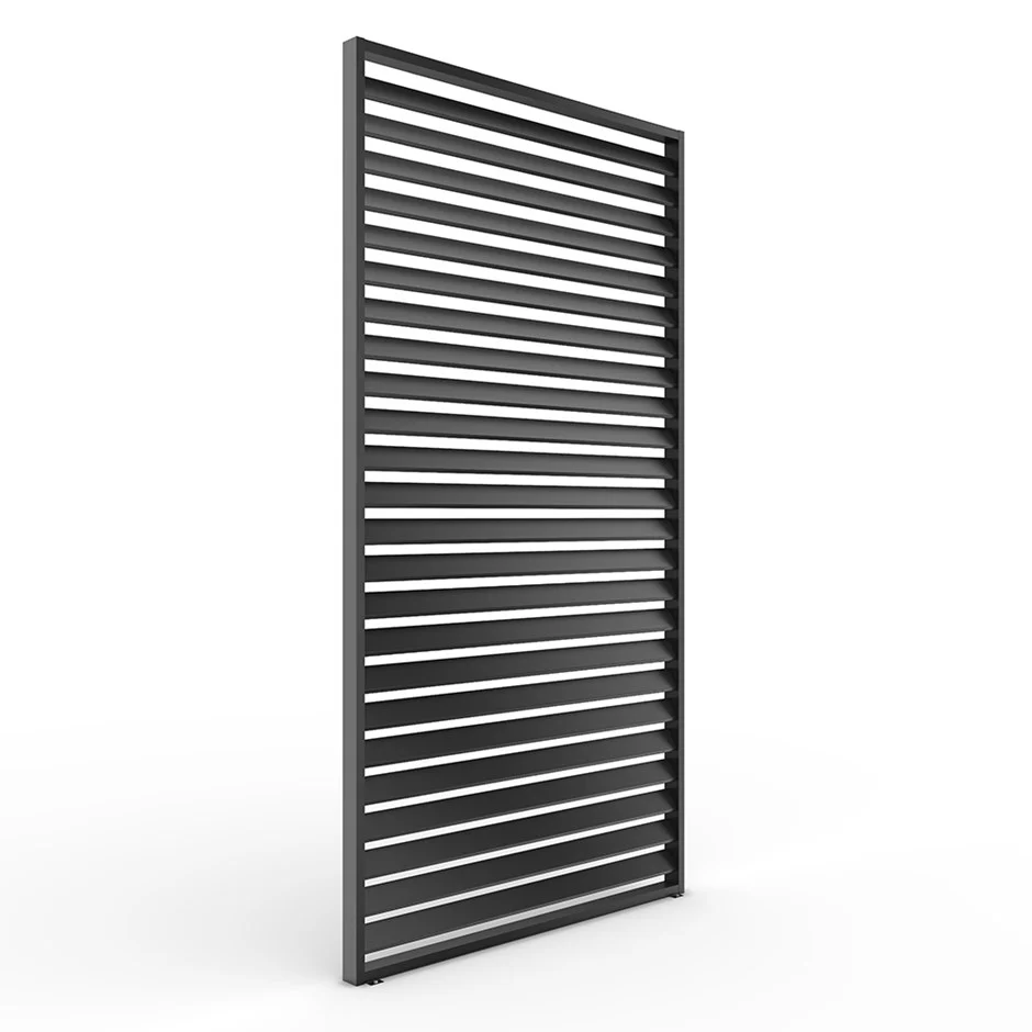 Single Pergola Fixed Louvre Wall Panel For 3m Side By Primrose Living - Image 3