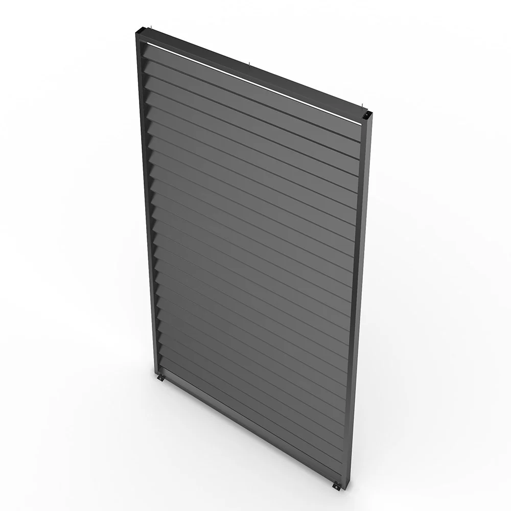 Single Pergola Fixed Louvre Wall Panel For 3m Side By Primrose Living - Image 5