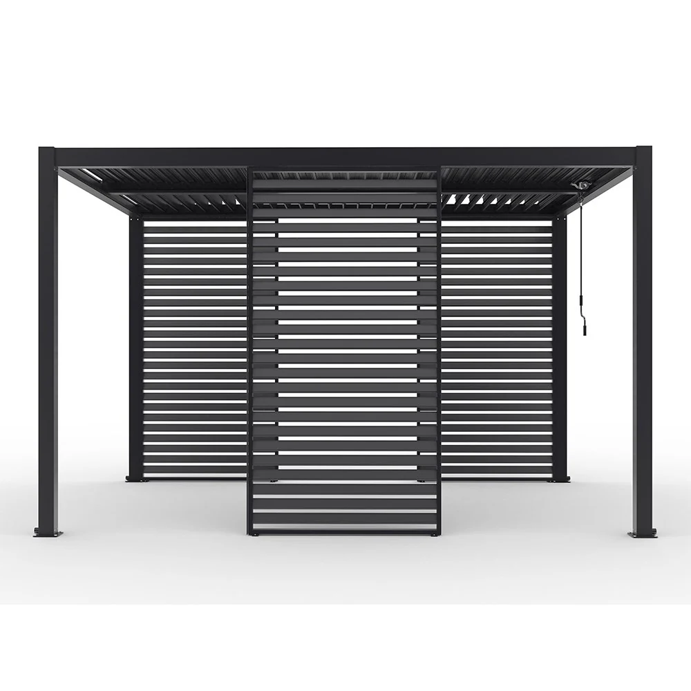 Single Pergola Fixed Louvre Wall Panel For 3m Side By Primrose Living - Image 7