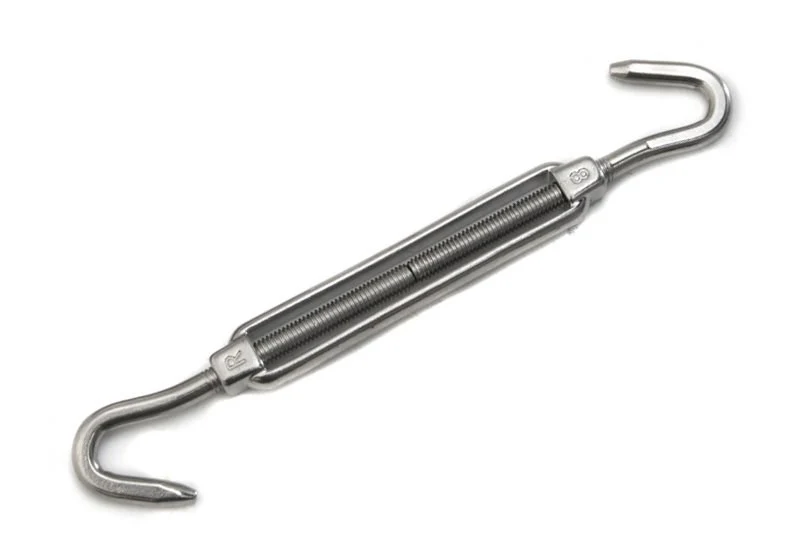 Stainless Steel Turnbuckle (Hook/Hook Ends) - Sail Shade Fitting Accessories