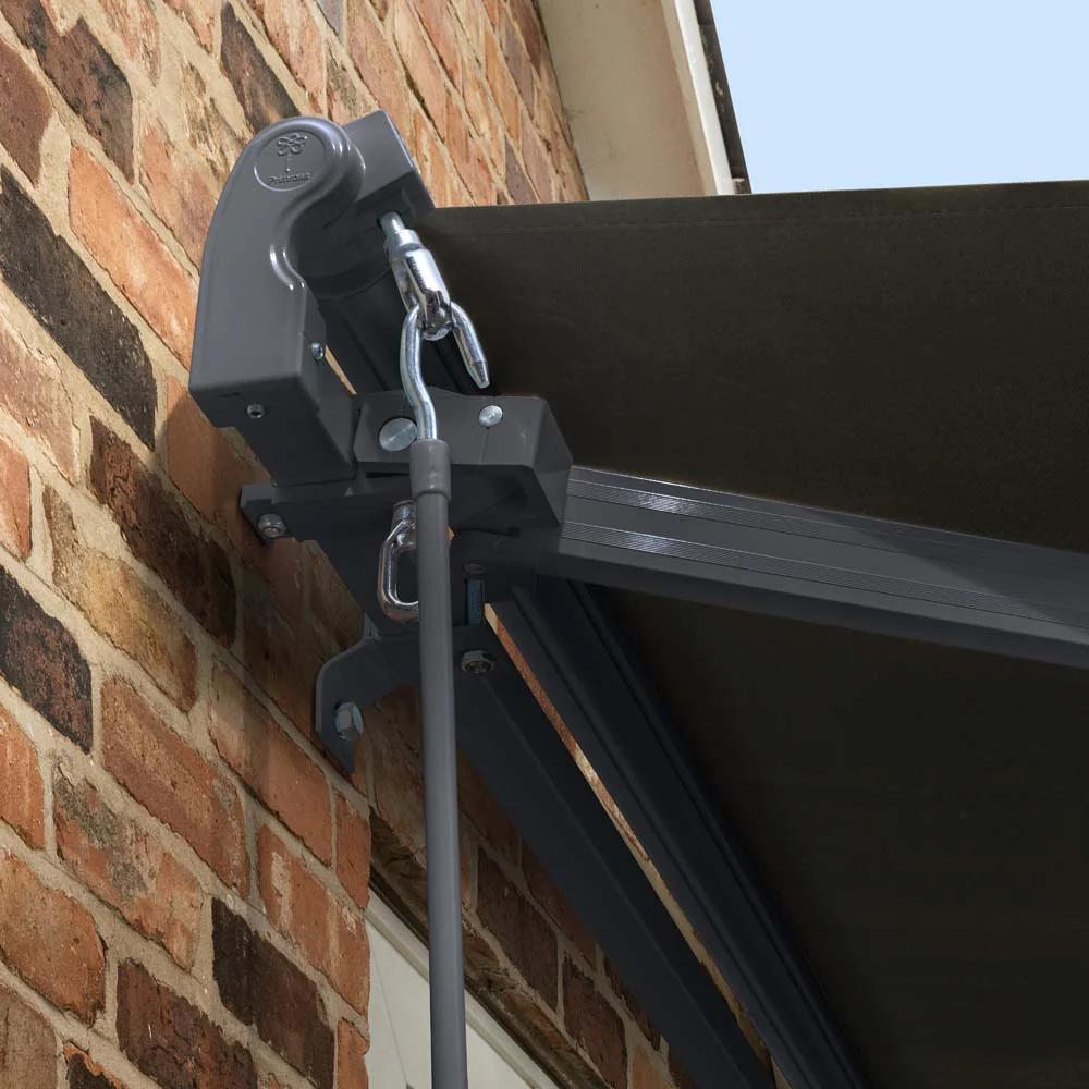 4m Standard Manual Charcoal Awning (Charcoal Cassette) - Image 6