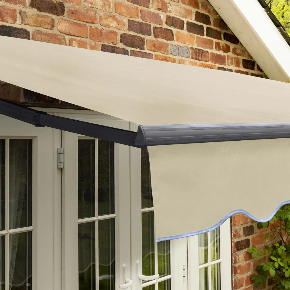 4m Standard Manual Ivory Awning (Charcoal Cassette) - Image 5