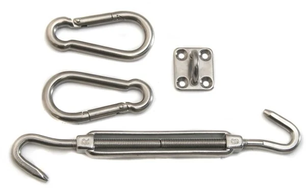 Triangle Shade Sail Fixing Kit - Stainless Steel - 3 corners - Image 3